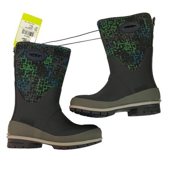 Western Chief boots kids 12 black blue green flipside neoprene NWT - Picture 1 of 6